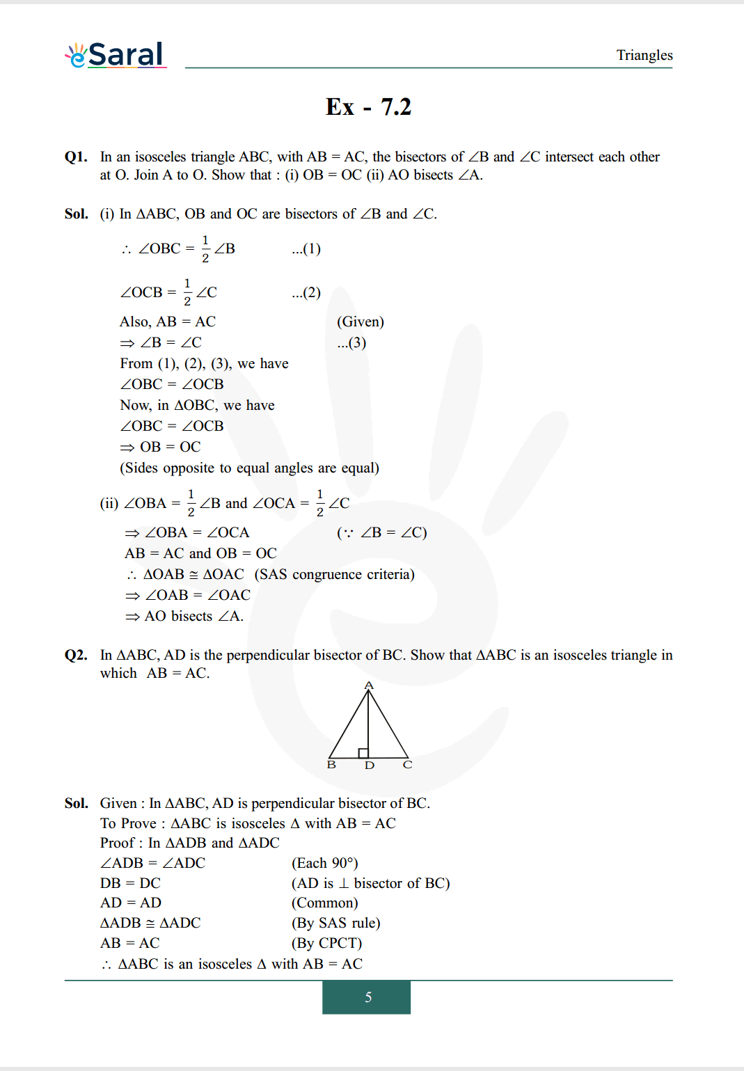 NCERT Solutions for Class 9 Maths chapter 7 Exercise 7.2 Image 1