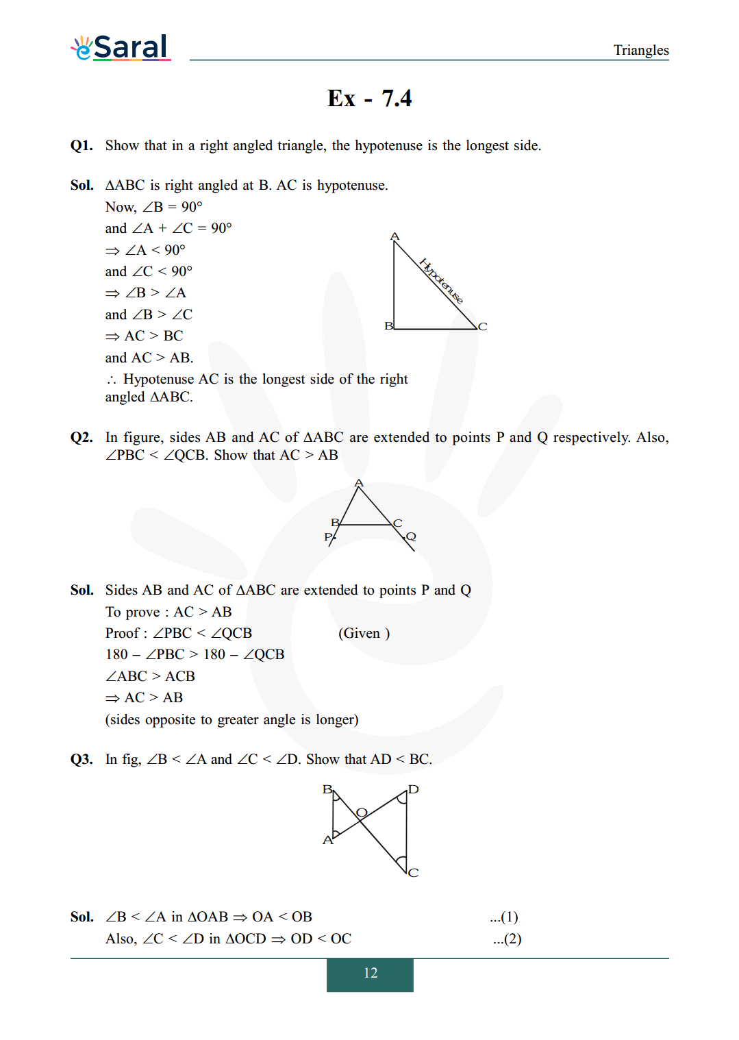 NCERT Solutions for Class 9 Maths chapter 7 Exercise 7.4 Image 1