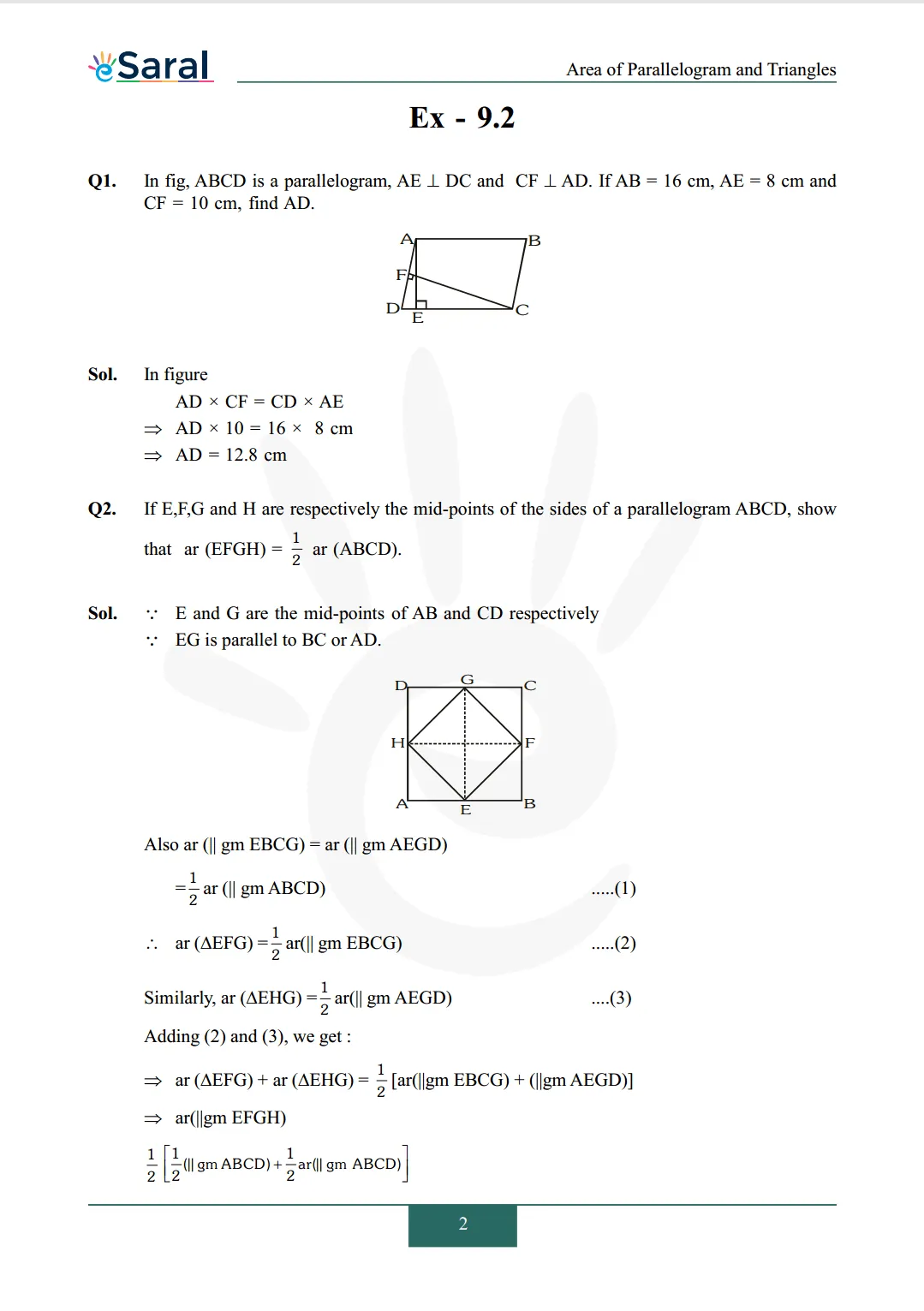 NCERT Solutions for Class 9 Maths chapter 9 Image 3