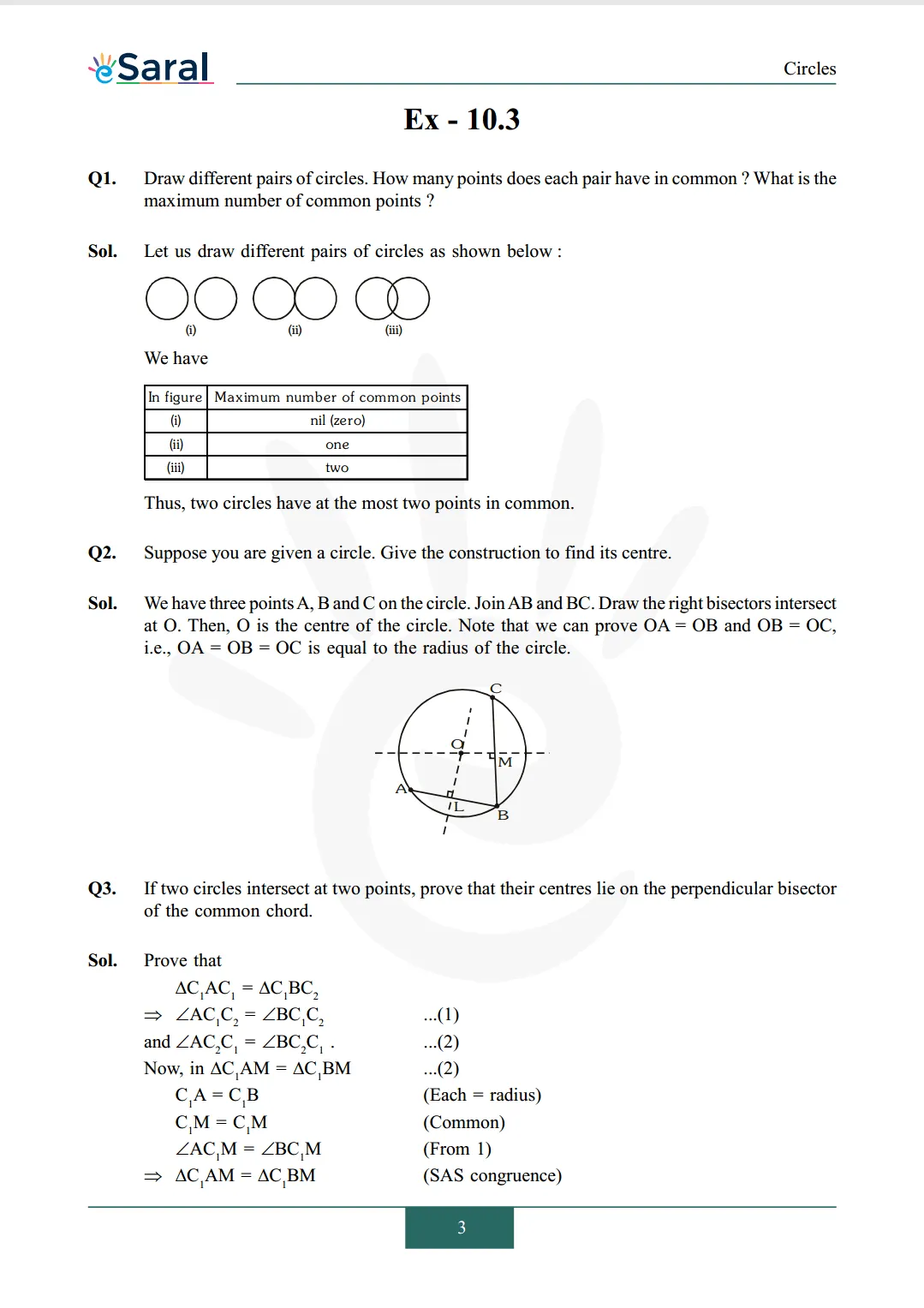 NCERT Solutions for Class 9 Maths chapter 10 Exercise 10.3 Image 1
