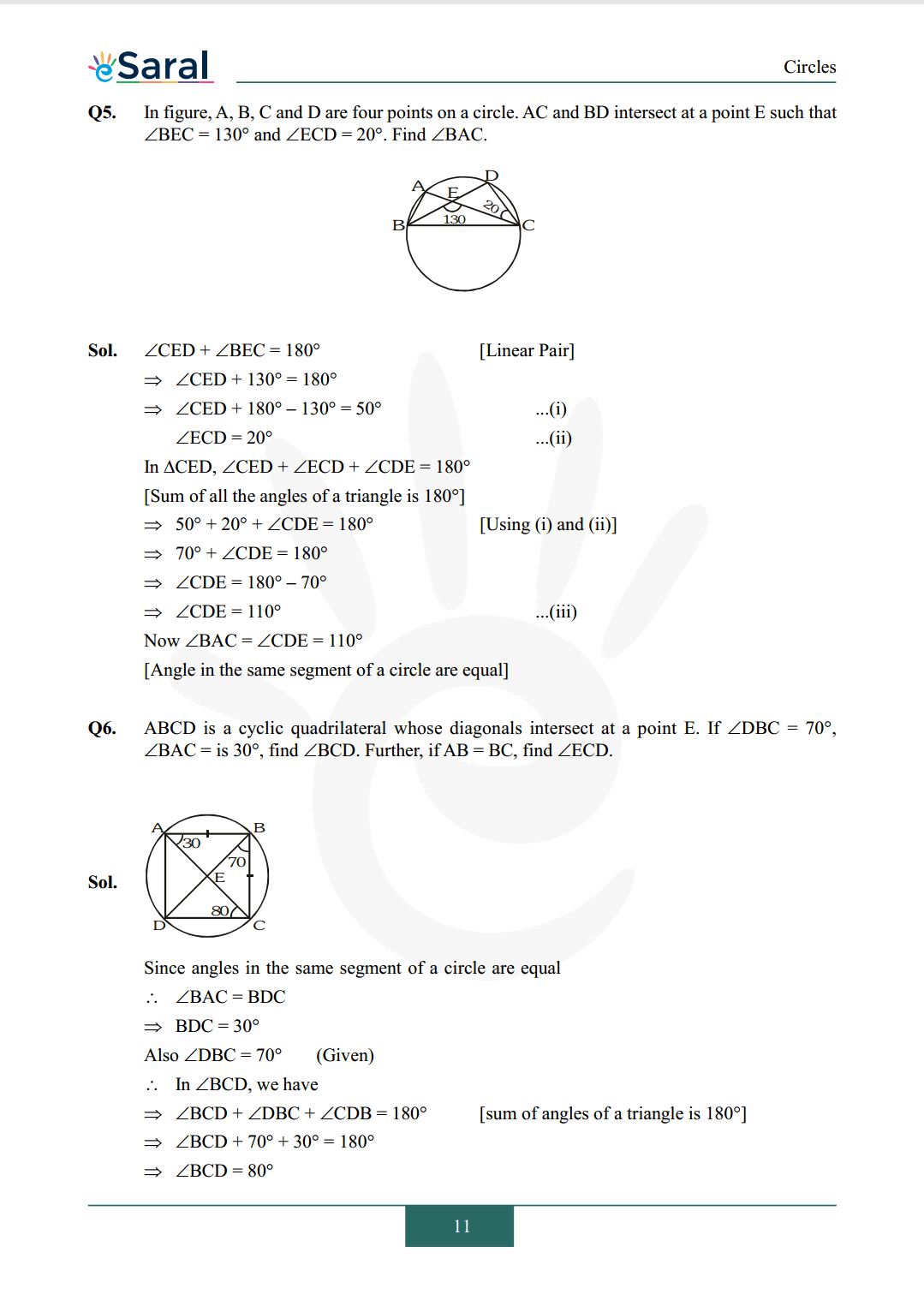 Class 9 maths chapter 10 exercise 10.5 solutions Image 3