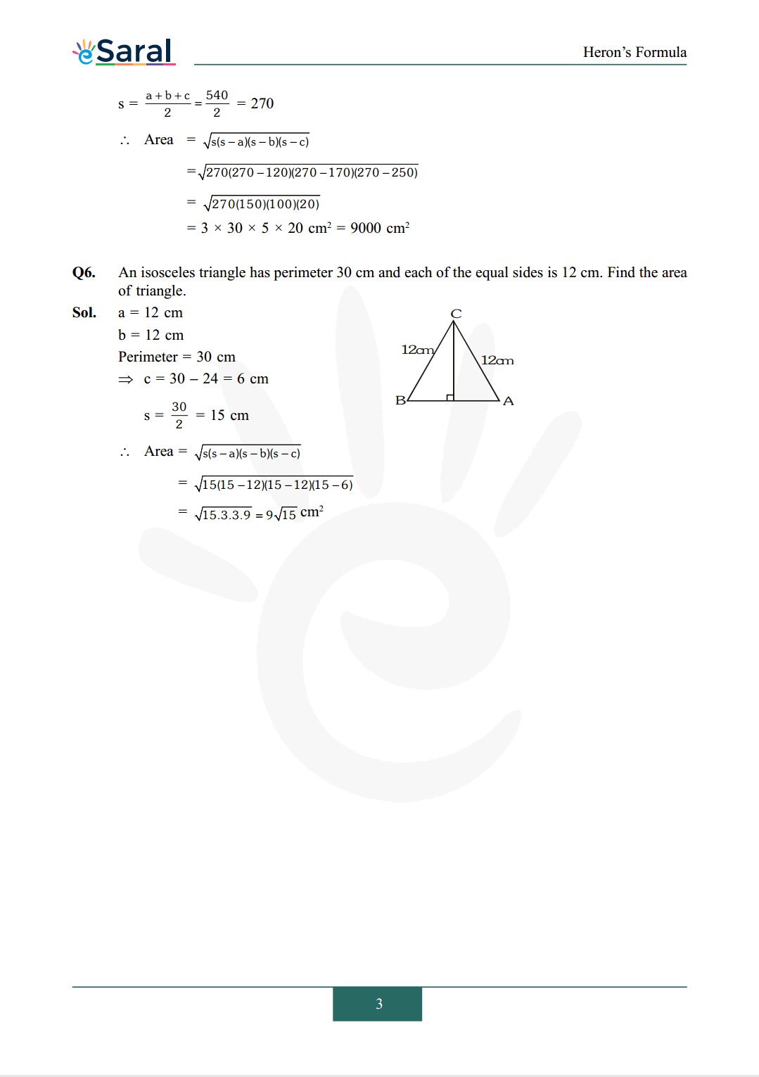 Class 9 maths chapter 12 exercise 12.1 solutions Image 3