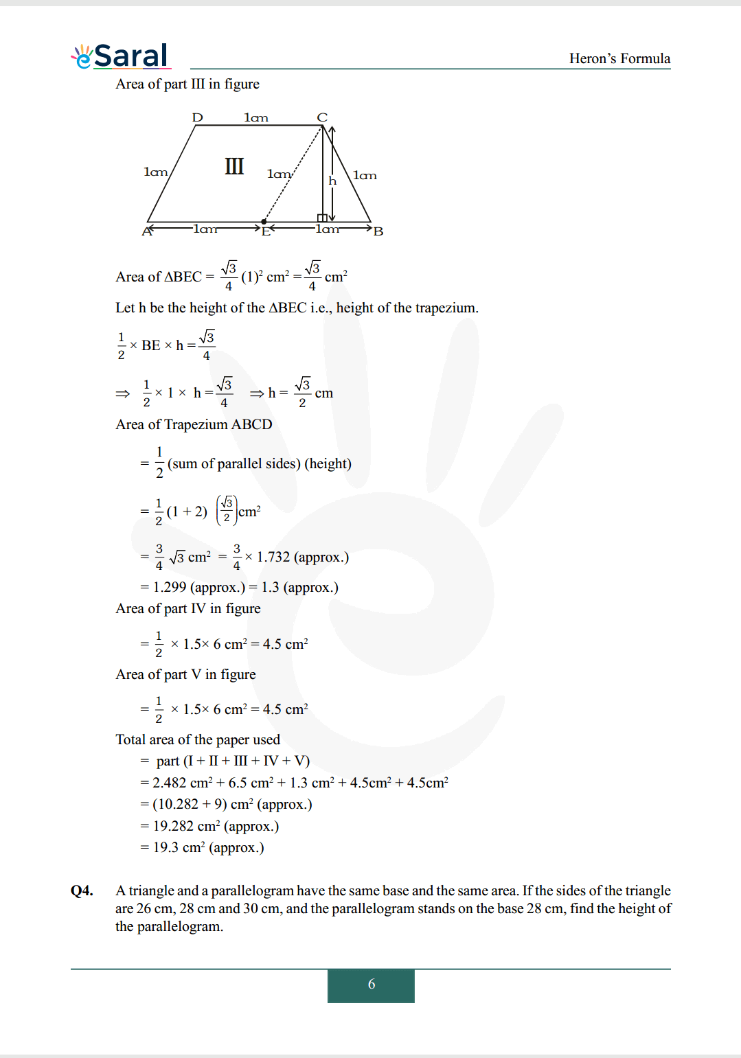 Class 9 maths chapter 12 exercise 12.2 solutions Image 3