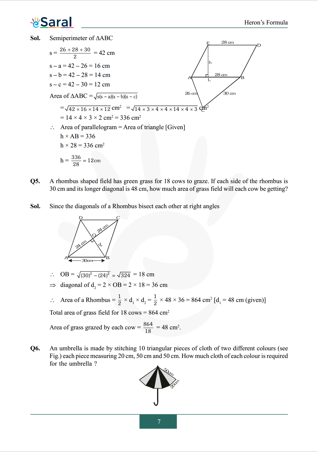 Class 9 maths chapter 12 exercise 12.2 solutions Image 4