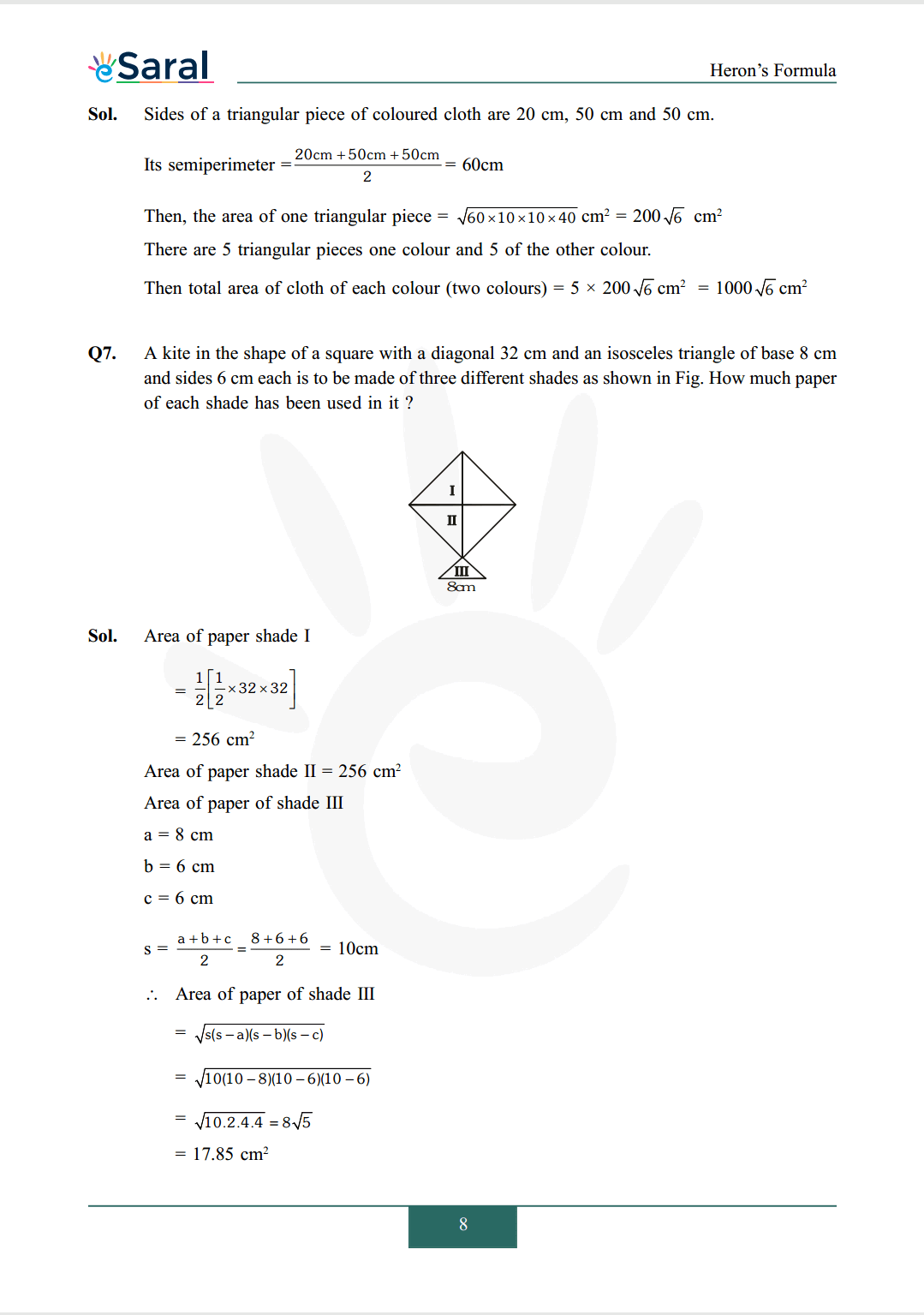Class 9 maths chapter 12 exercise 12.2 solutions Image 5