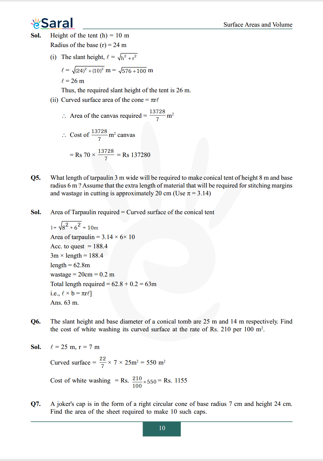 Class 9 maths chapter 13 exercise 13.3 solutions Image 2