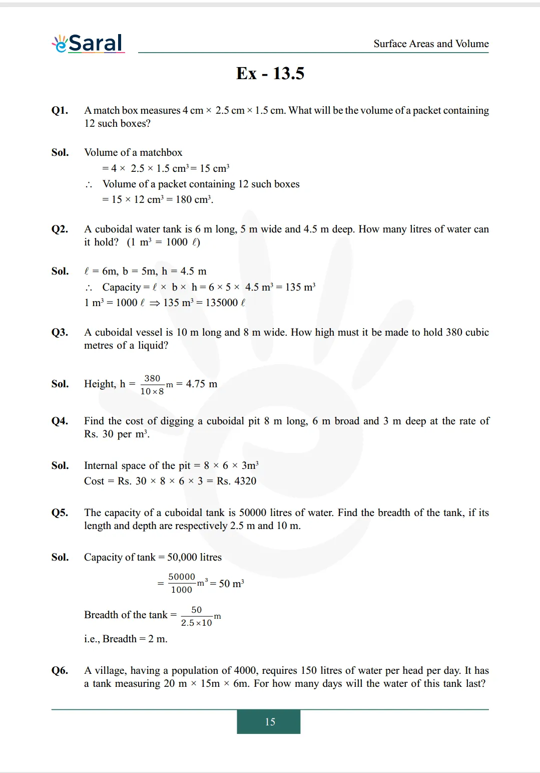 NCERT Solutions for Class 9 Maths chapter 13 Exercise 13.5 Image 1