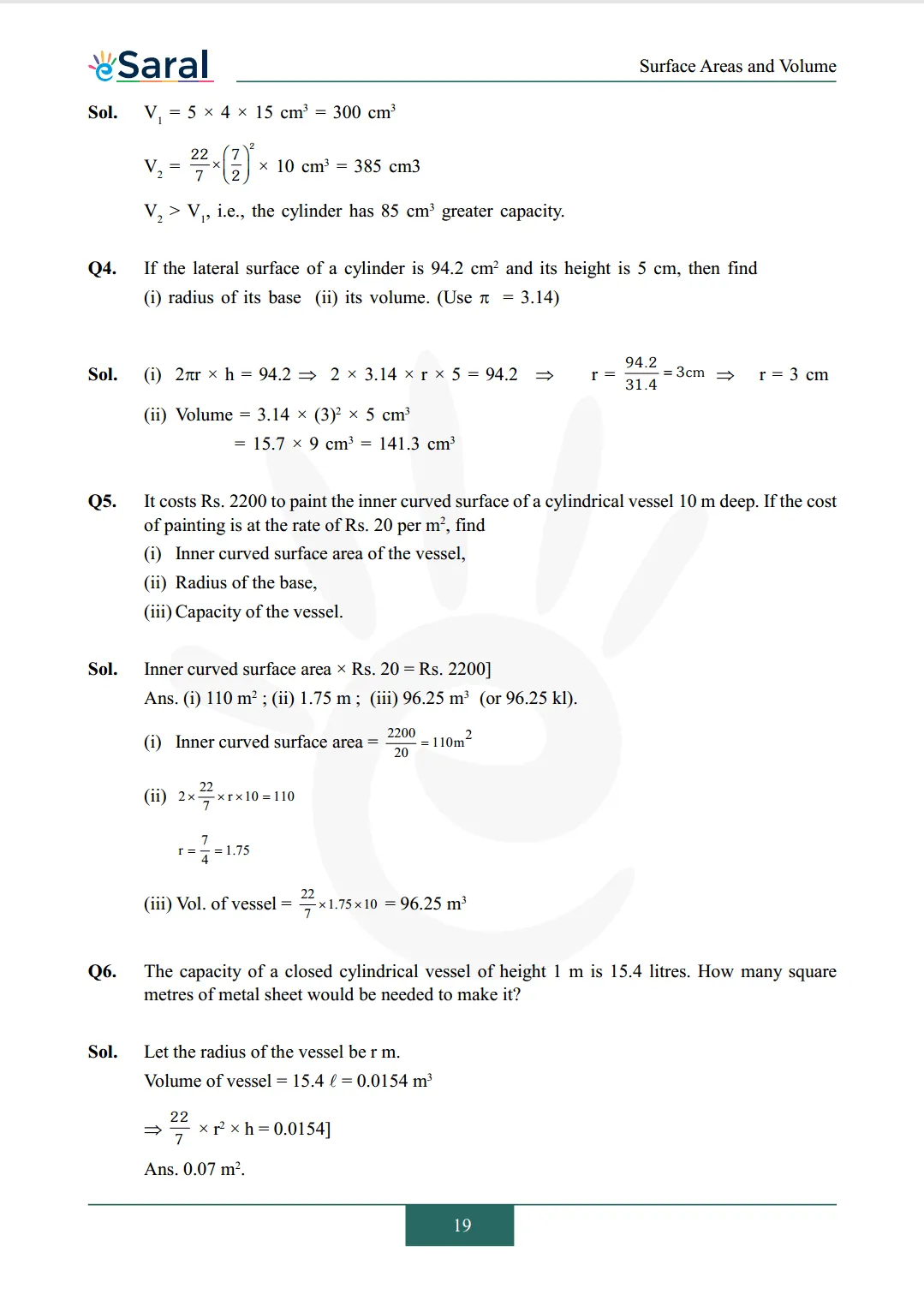 Class 9 maths chapter 13 exercise 13.6 solutions Image 2