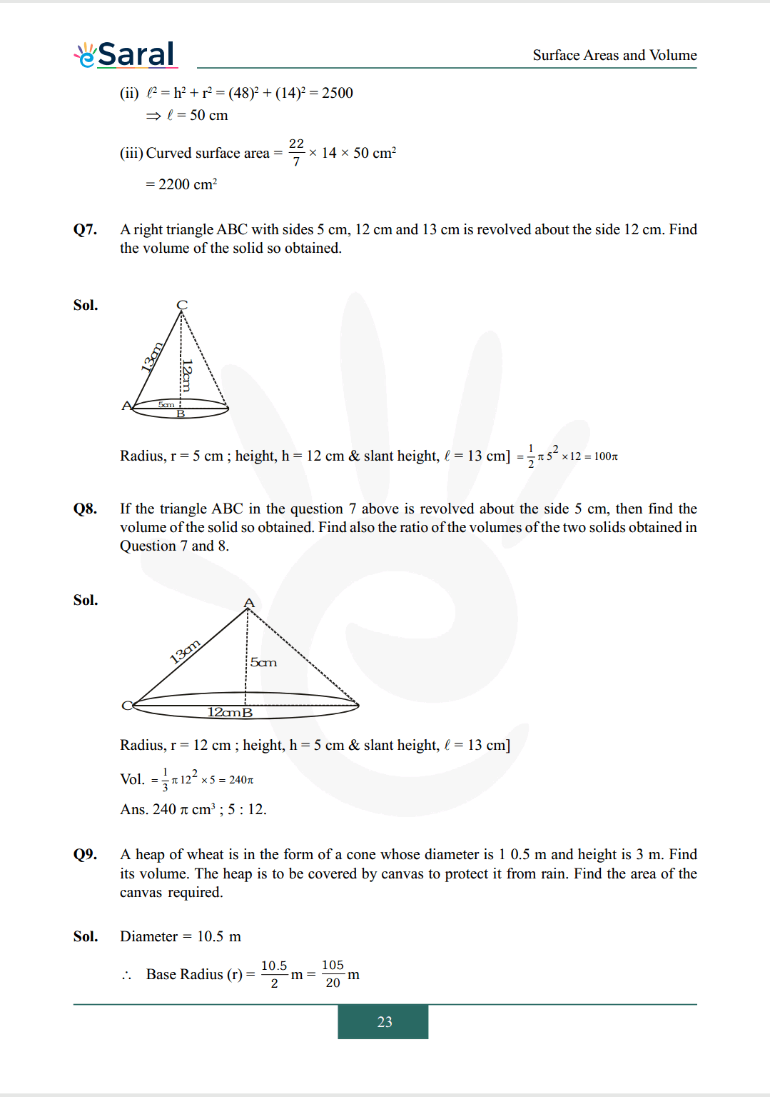 Class 9 maths chapter 13 exercise 13.7 solutions Image 3