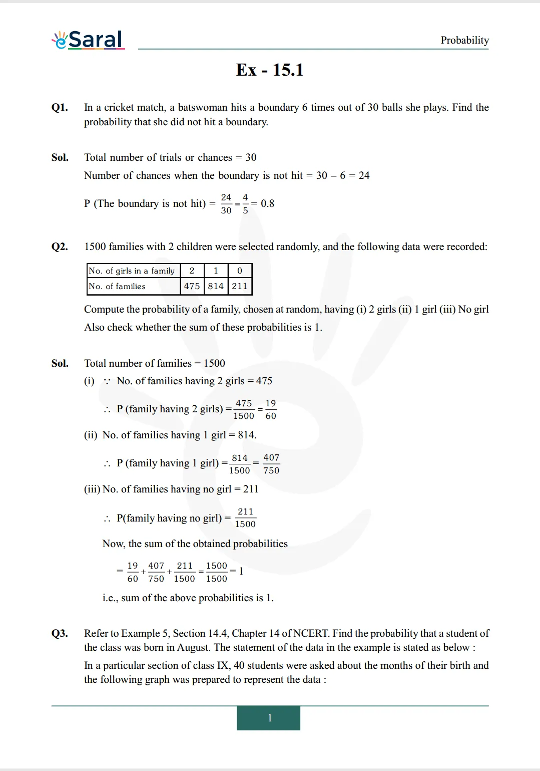 NCERT Solutions for Class 9 Maths chapter 15 Exercise 15.1 Image 1