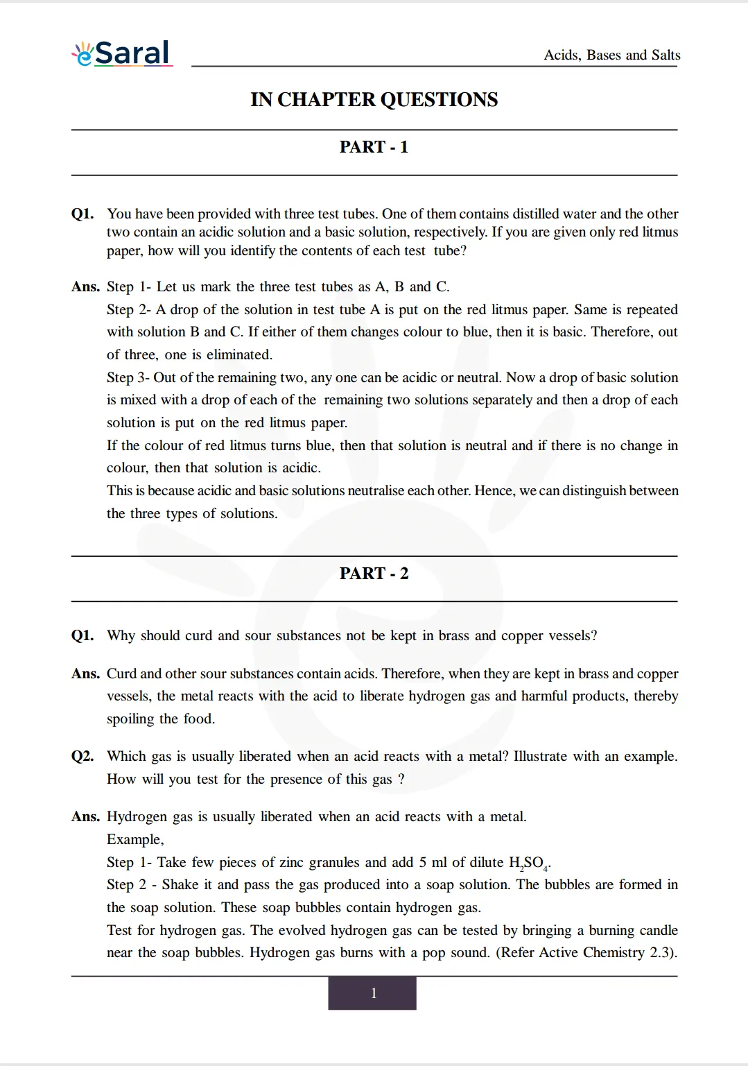 NCERT Solutions for Class 10 Science Chapter 2 Image 2