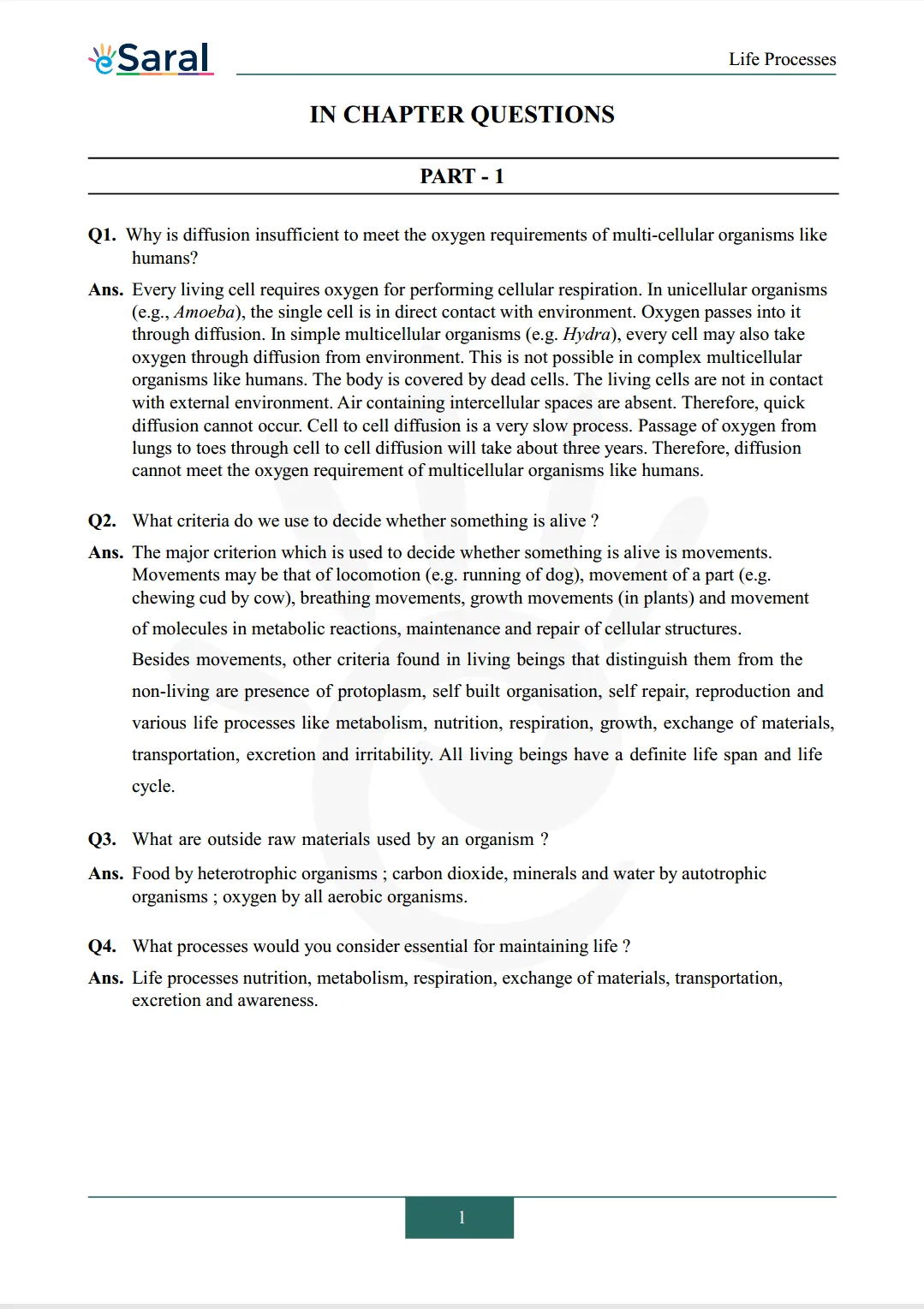 NCERT Solutions for Class 10 Science Chapter 6 Image 1