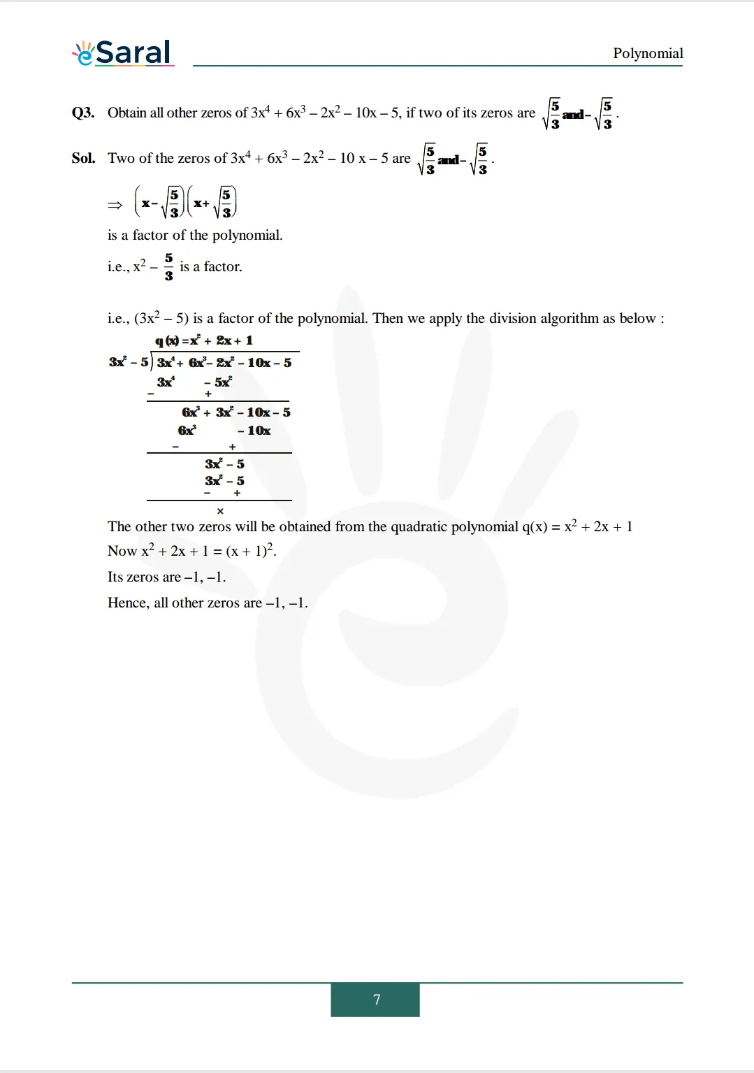 NCERT Solutions for Class 10 Maths chapter 2 Exercise 2.3 Image 3