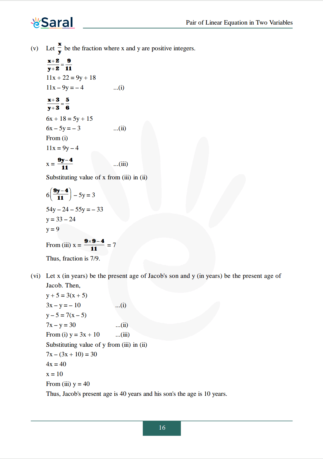 Class 10 Maths Chapter 3 exercise 3.3 solutions Image 5
