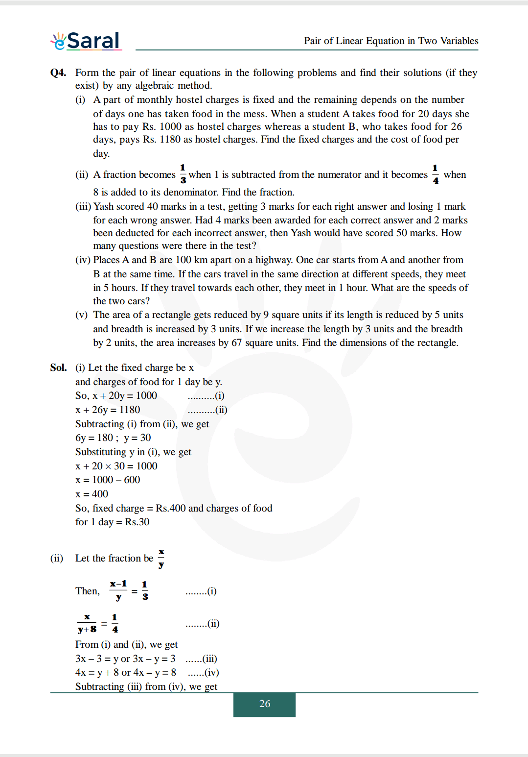 Class 10 Maths Chapter 3 exercise 3.5 solutions Image 4
