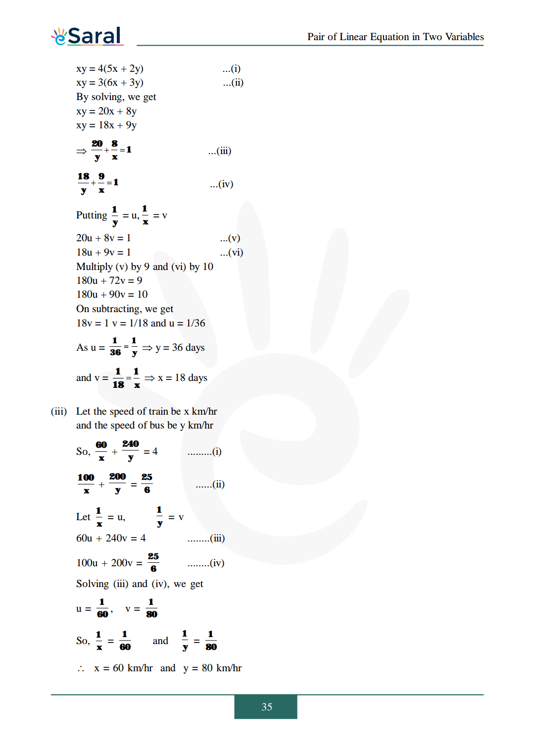 Class 10 Maths Chapter 3 exercise 3.6 solutions Image 7
