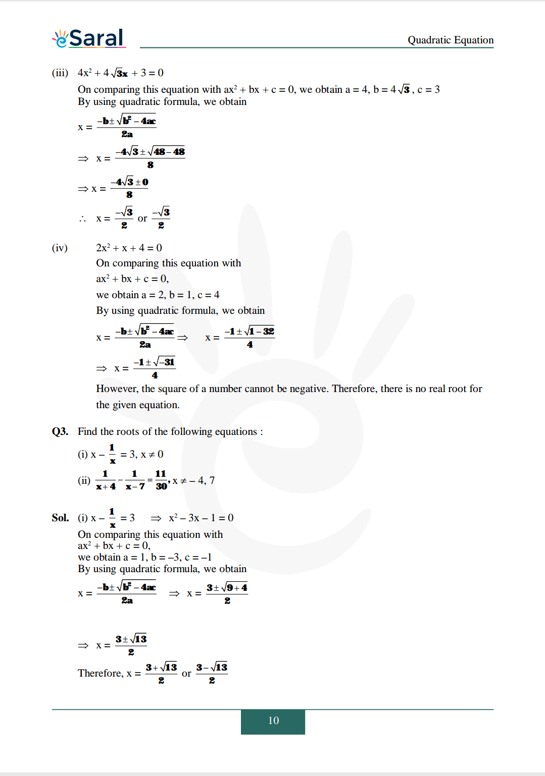 Class 10 Maths Chapter 4 exercise 4.3 solutions Image 3