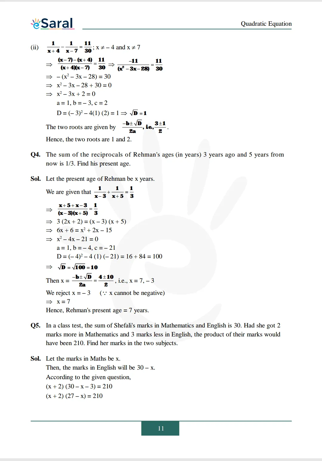Class 10 Maths Chapter 4 exercise 4.3 solutions Image 4