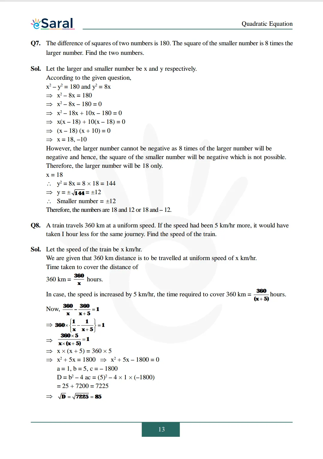 Class 10 Maths Chapter 4 exercise 4.3 solutions Image 6