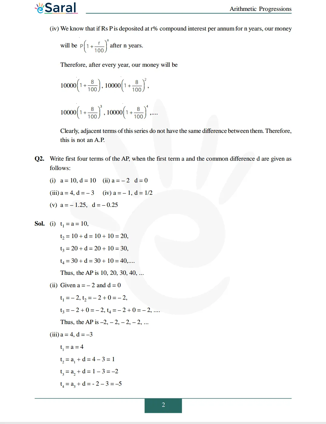 NCERT Solutions for Class 10 Maths chapter 5 Image 3