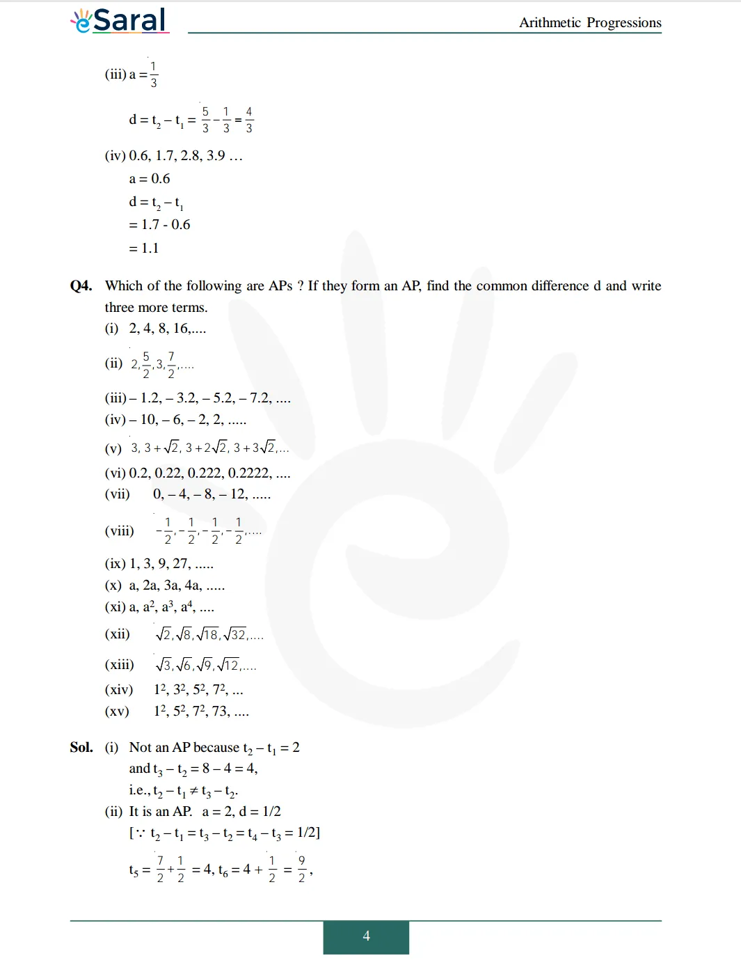 NCERT Solutions for Class 10 Maths chapter 5 Image 5