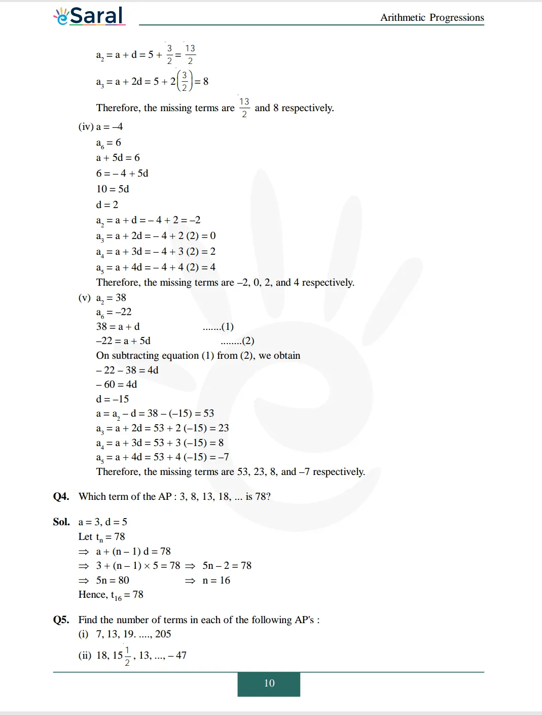 NCERT Solutions for Class 10 Maths chapter 5 Image 11