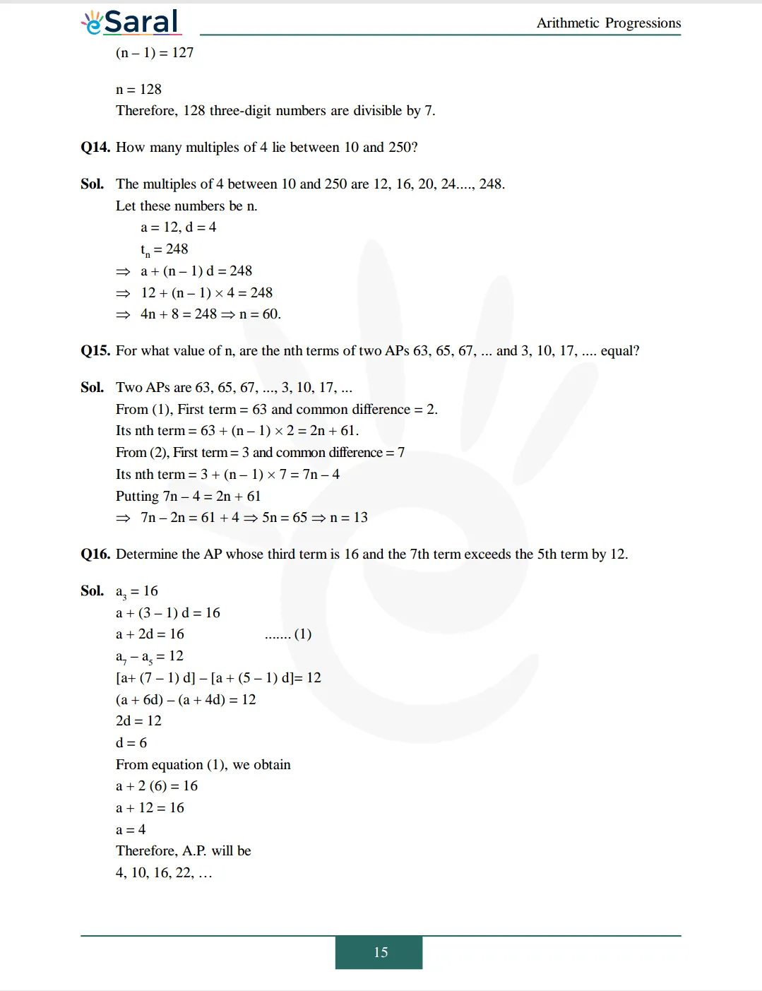 NCERT Solutions for Class 10 Maths chapter 5 Image 16