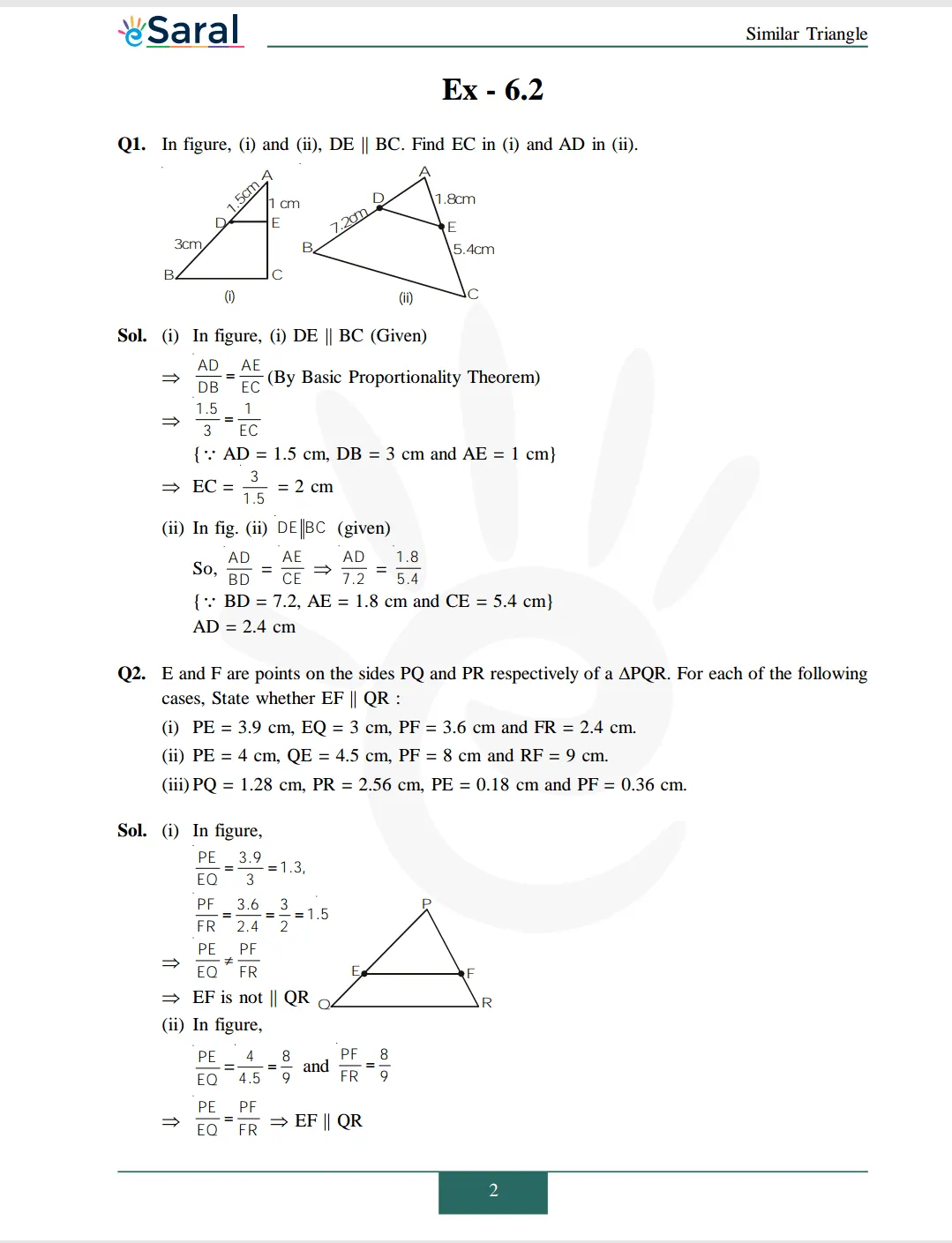 NCERT Solutions for Class 10 Maths chapter 6 Exercise 6.2 Image 1