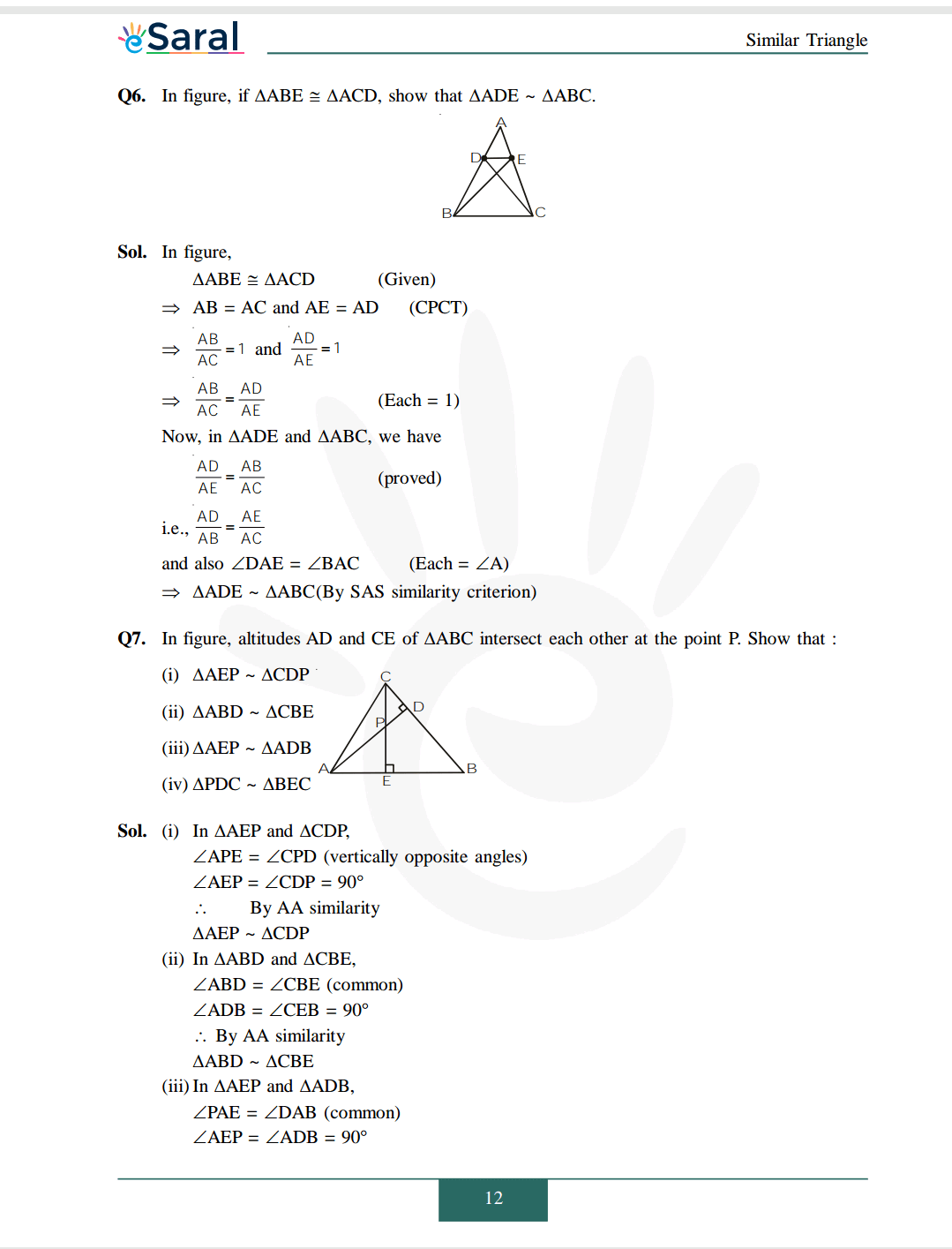 Class 10 Maths Chapter 6 exercise 6.3 solutions Image 5