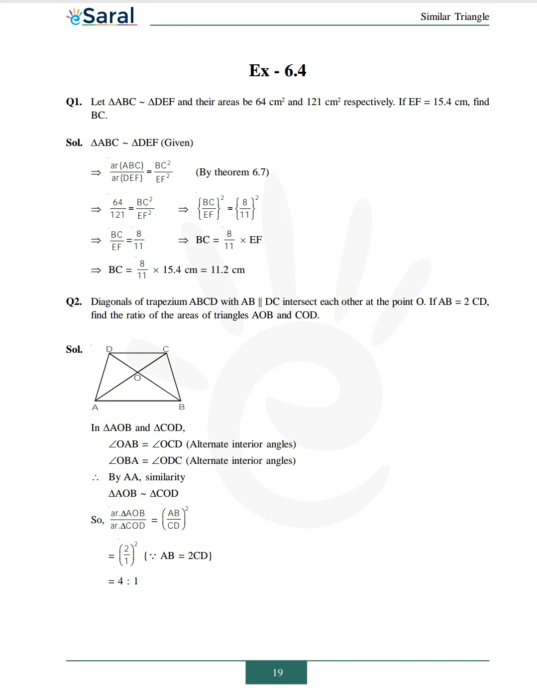 NCERT Solutions for Class 10 Maths chapter 6 Exercise 6.4 Image 1