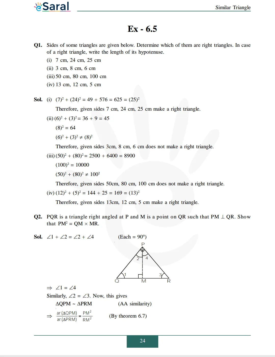 NCERT Solutions for Class 10 Maths chapter 6 Exercise 6.5 Image 1