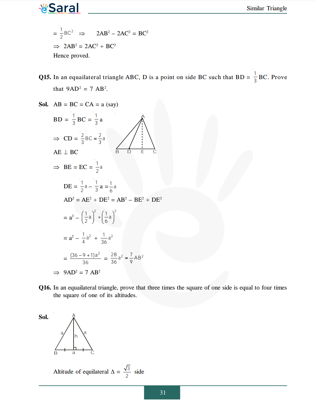 Class 10 Maths Chapter 6 exercise 6.5 solutions Image 8