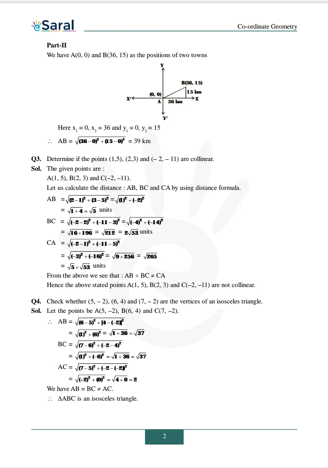 Class 10 Maths Chapter 7 exercise 7.1 solutions Image 2