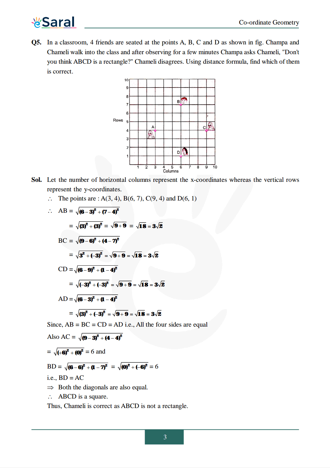 Class 10 Maths Chapter 7 exercise 7.1 solutions Image 3