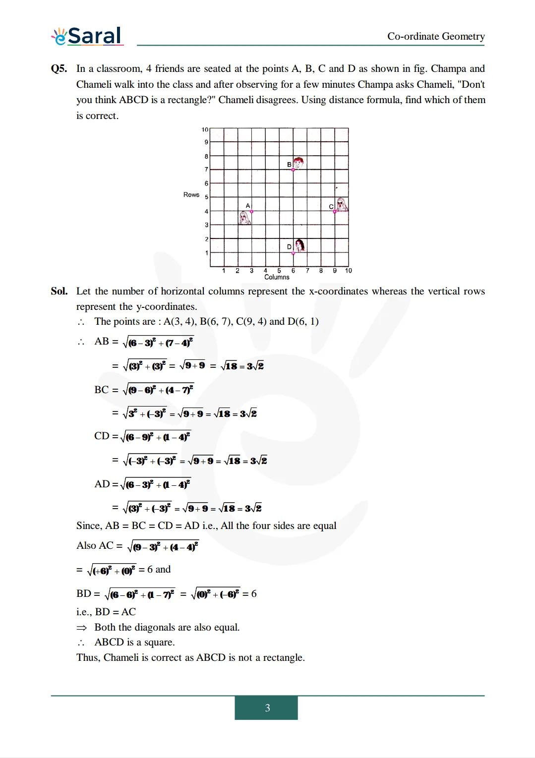 Class 10 Maths Chapter 7 exercise 7.1 solutions Image 3