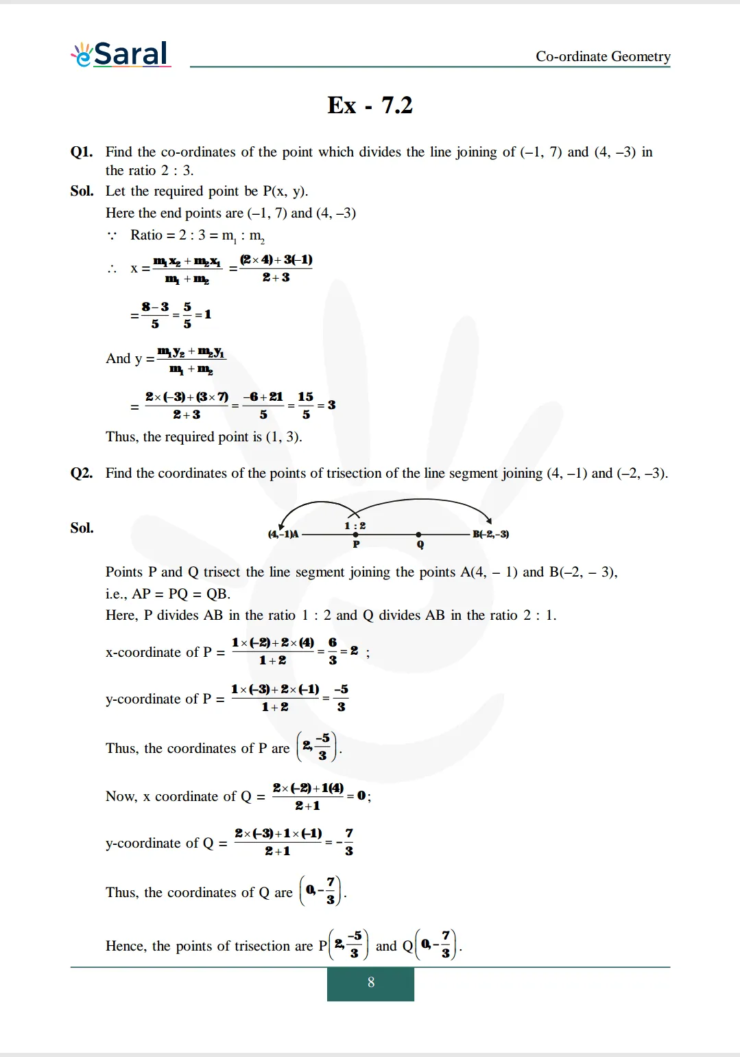NCERT Solutions for Class 10 Maths chapter 7 Exercise 7.2 Image 1