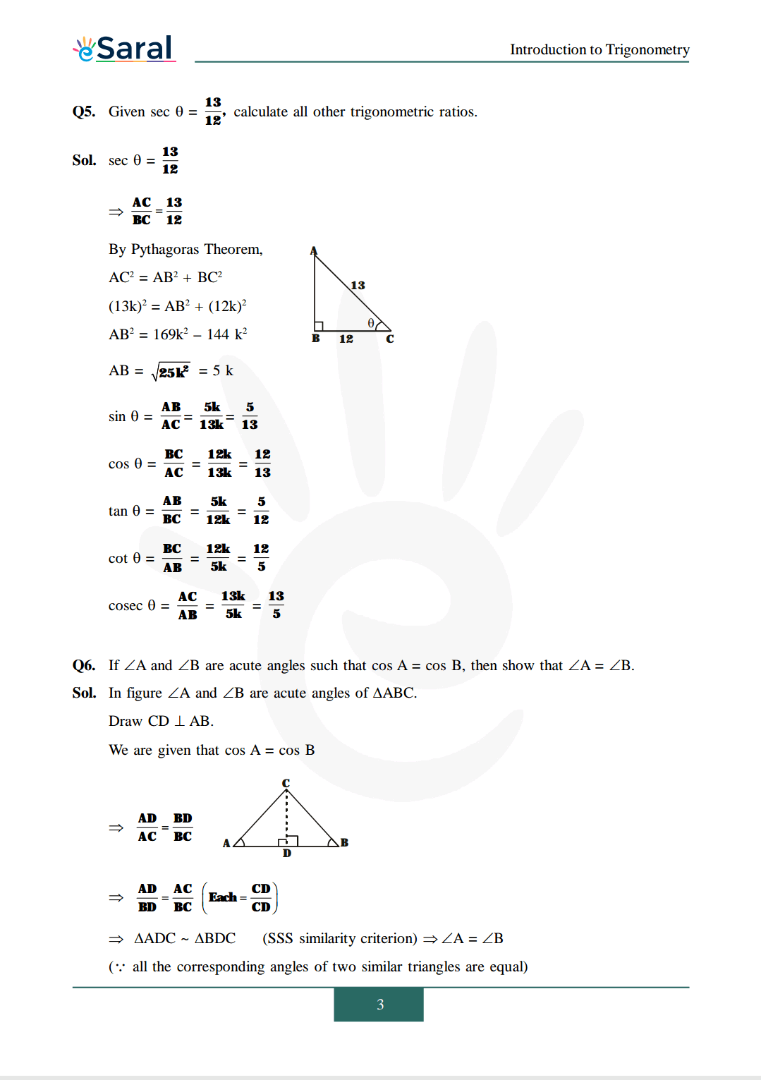 Class 10 Maths Chapter 8 exercise 8.1 solutions image 3