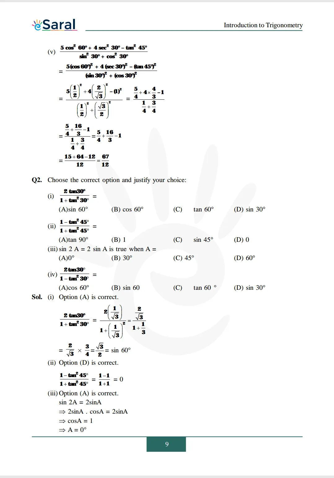 Class 10 Maths Chapter 8 exercise 8.2 solutions image 2