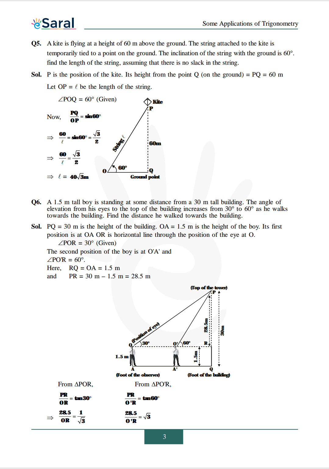 Class 10 Maths Chapter 9 exercise 9.1 solutions image 3