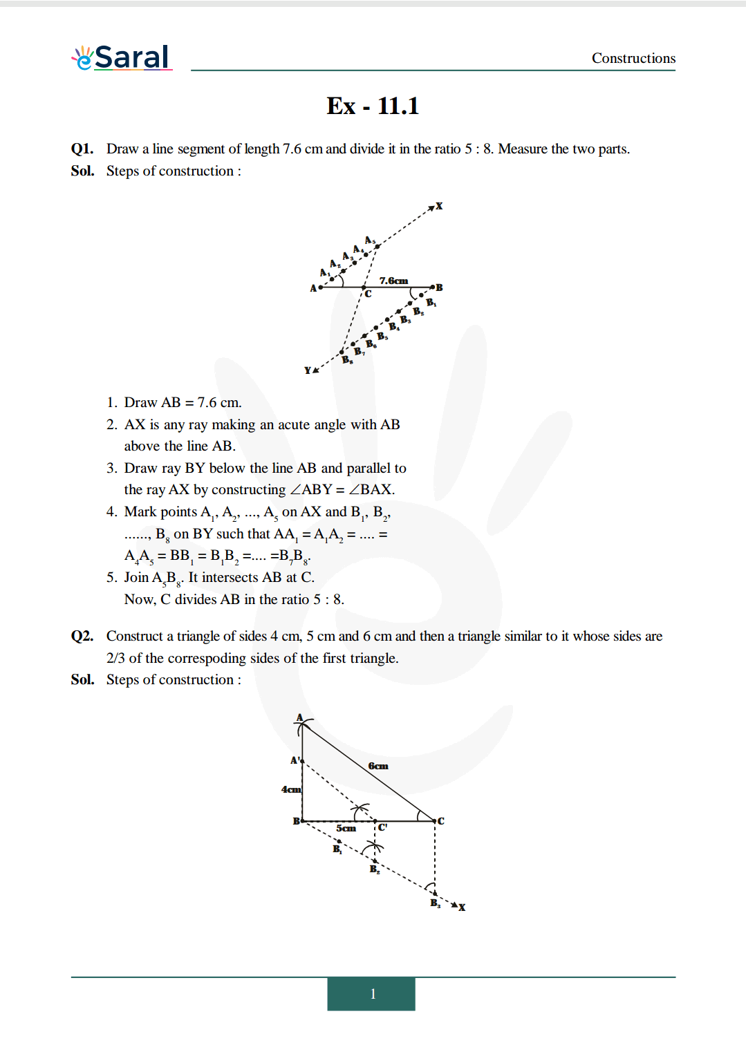 NCERT Solutions for Class 10 Maths chapter 11 Exercise 11.1 Image 1