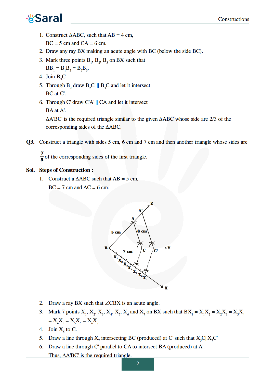 Class 10 Maths Chapter 11 exercise 11.1 solutions Image 2