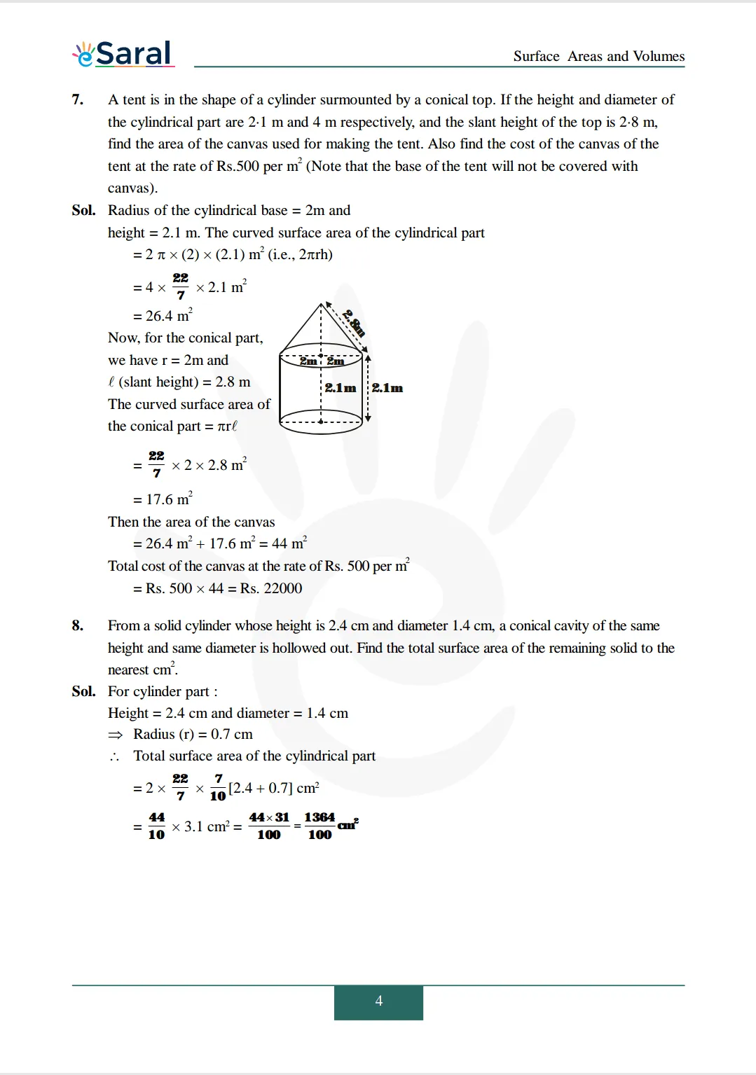 NCERT Solutions for Class 10 Maths chapter 13 Image 5