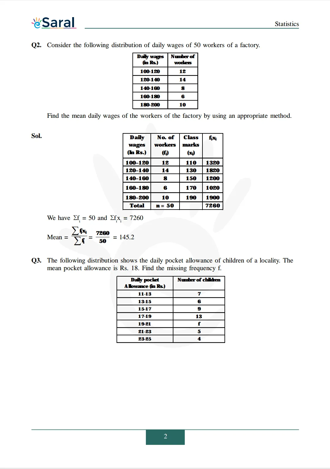 Class 10 Maths Chapter 14 exercise 14.1 solutions Image 2