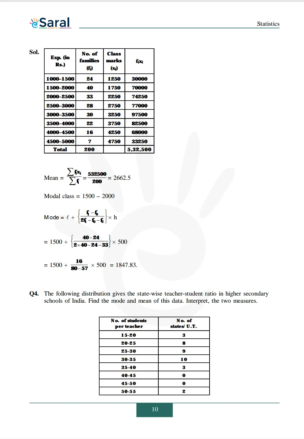 Class 10 Maths Chapter 14 exercise 14.2 solutions Image 3