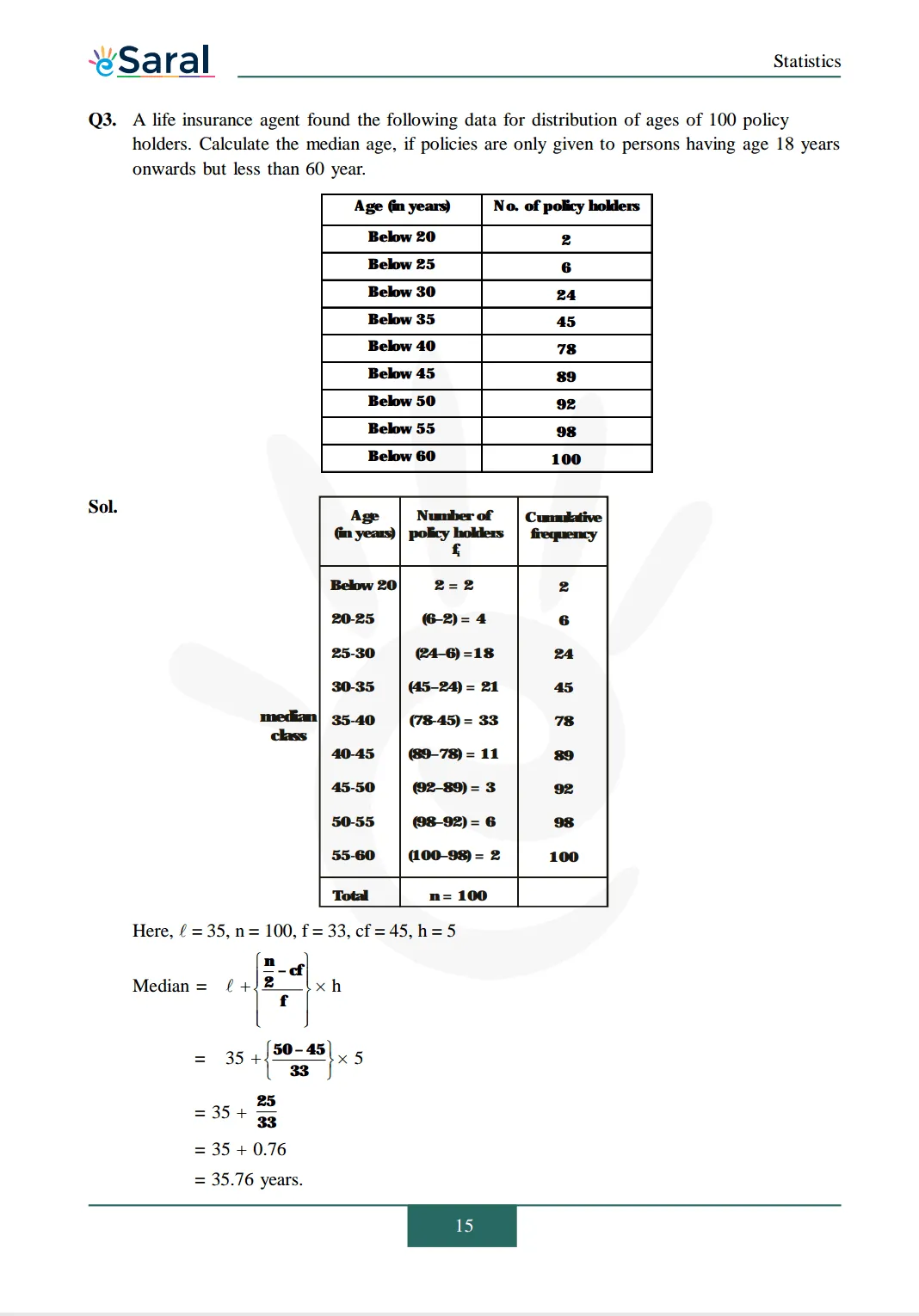 Class 10 Maths Chapter 14 exercise 14.3 solutions Image 3