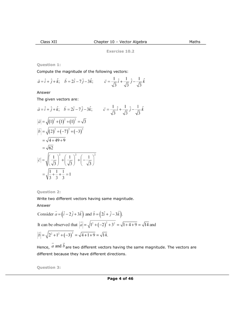NCERT Class 12 Maths Chapter 10 Exercise 10.2 Solutions Image 1