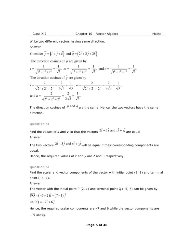 NCERT Solutions for Class 12 Maths chapter 10 Image 5