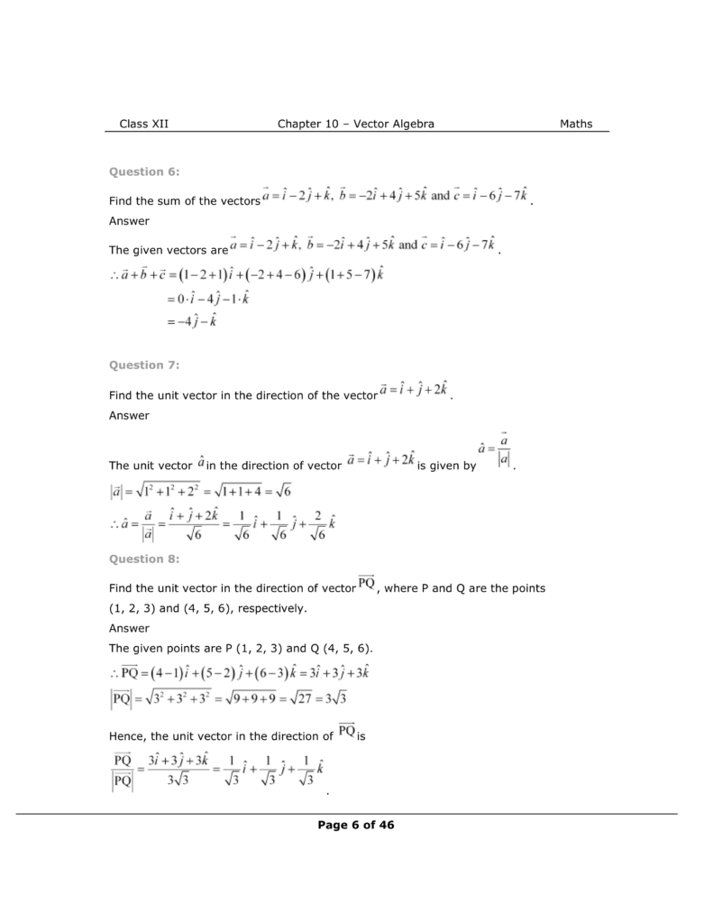 NCERT Solutions for Class 12 Maths chapter 10 Image 6