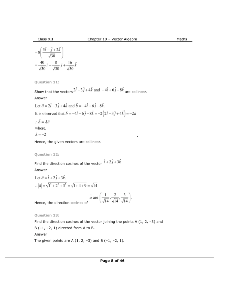 NCERT Solutions for Class 12 Maths chapter 10 Image 8