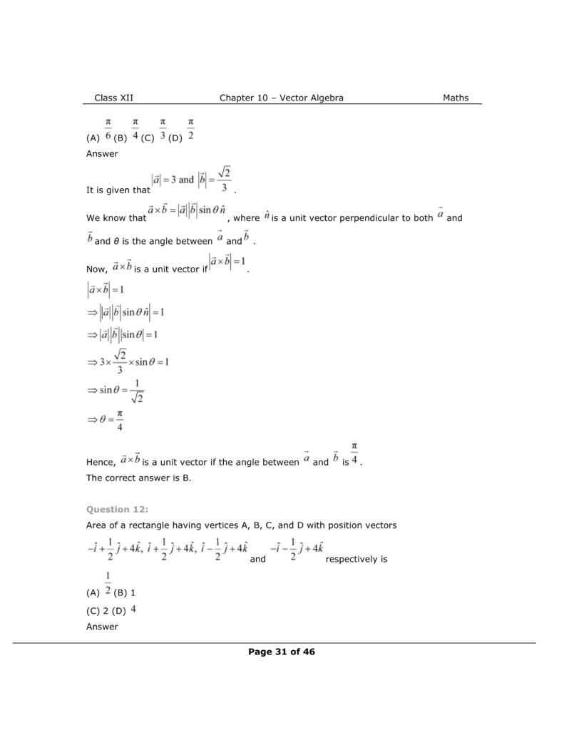 NCERT Class 12 Maths Chapter 10 Exercise 10.4 Solutions Image 8